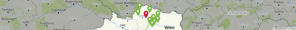 Kartenansicht für Apotheken-Notdienste in der Nähe von Allentsteig (Zwettl, Niederösterreich)